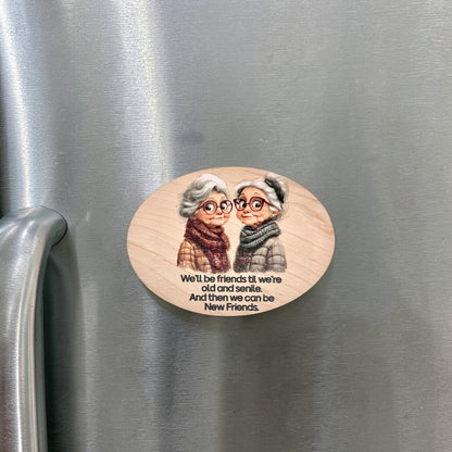 Funny Life Saying Maple Wood Magnet – UV Printed Funny Fridge Magnet