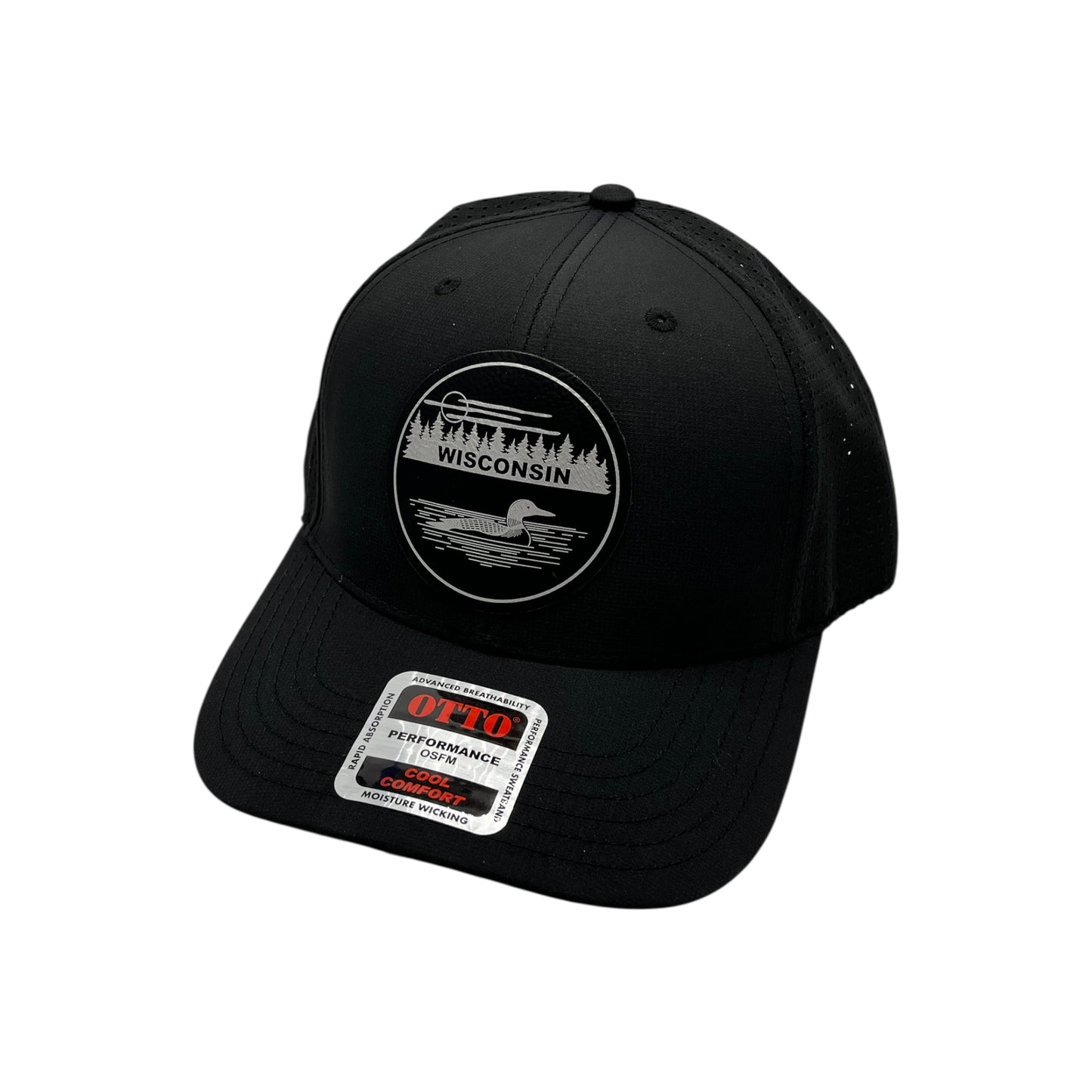 Engraved Leather Patch Baseball Hat