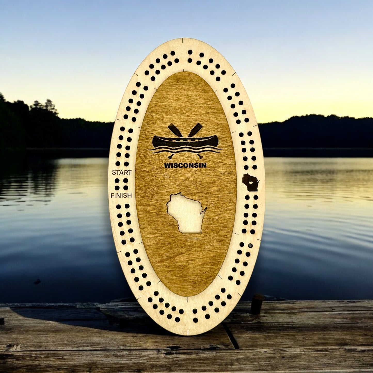 MN and WI Mini Cribbage Boards Wholesale