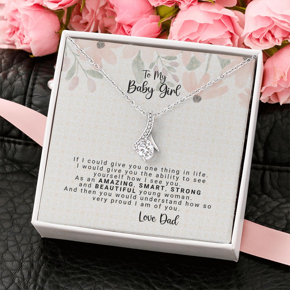 To My Baby Girl From Dad Necklace